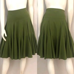 Anthro O’dille Green Skirt